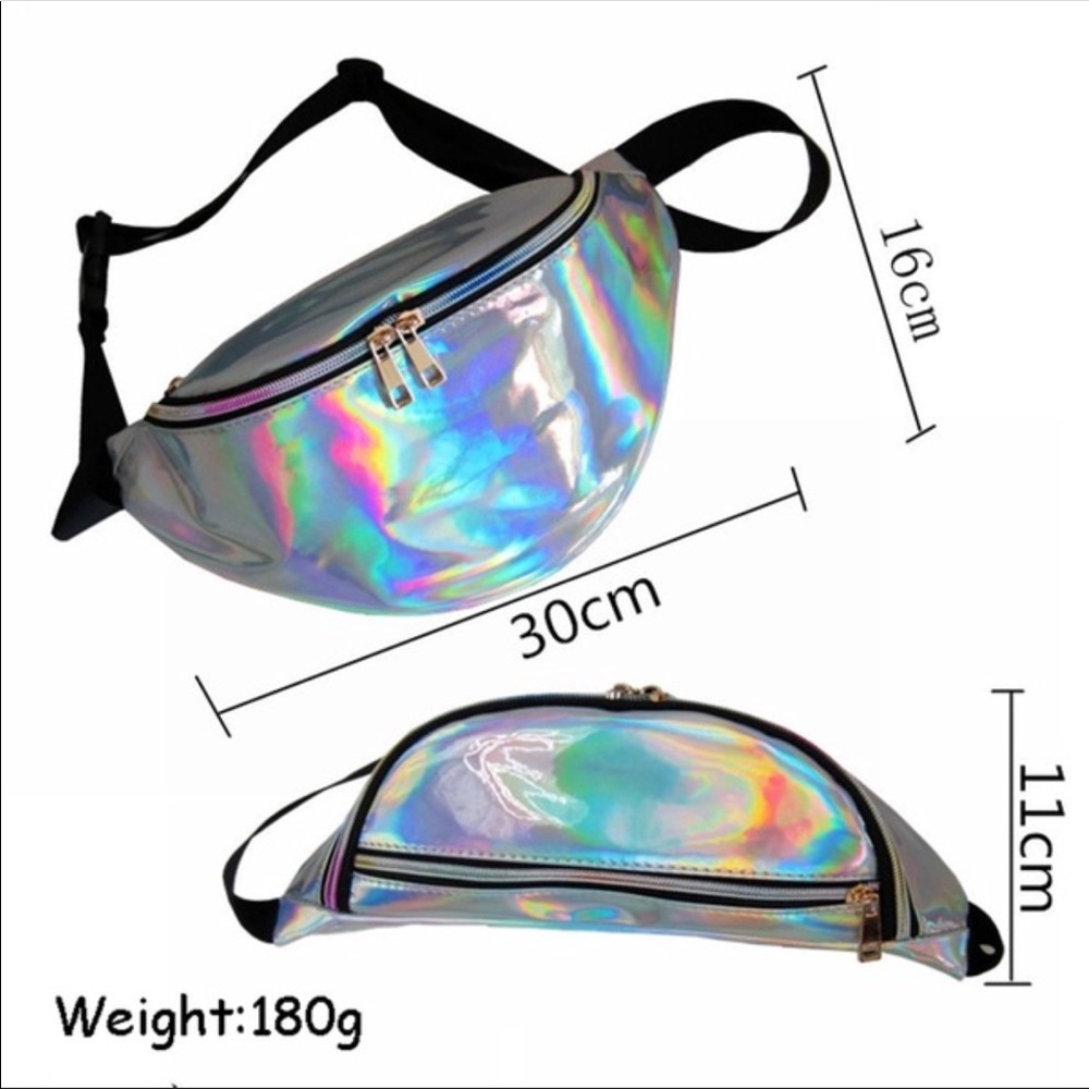 Iridescent Pink Waste Purse/Fanny Pack - Picture 4 of 6